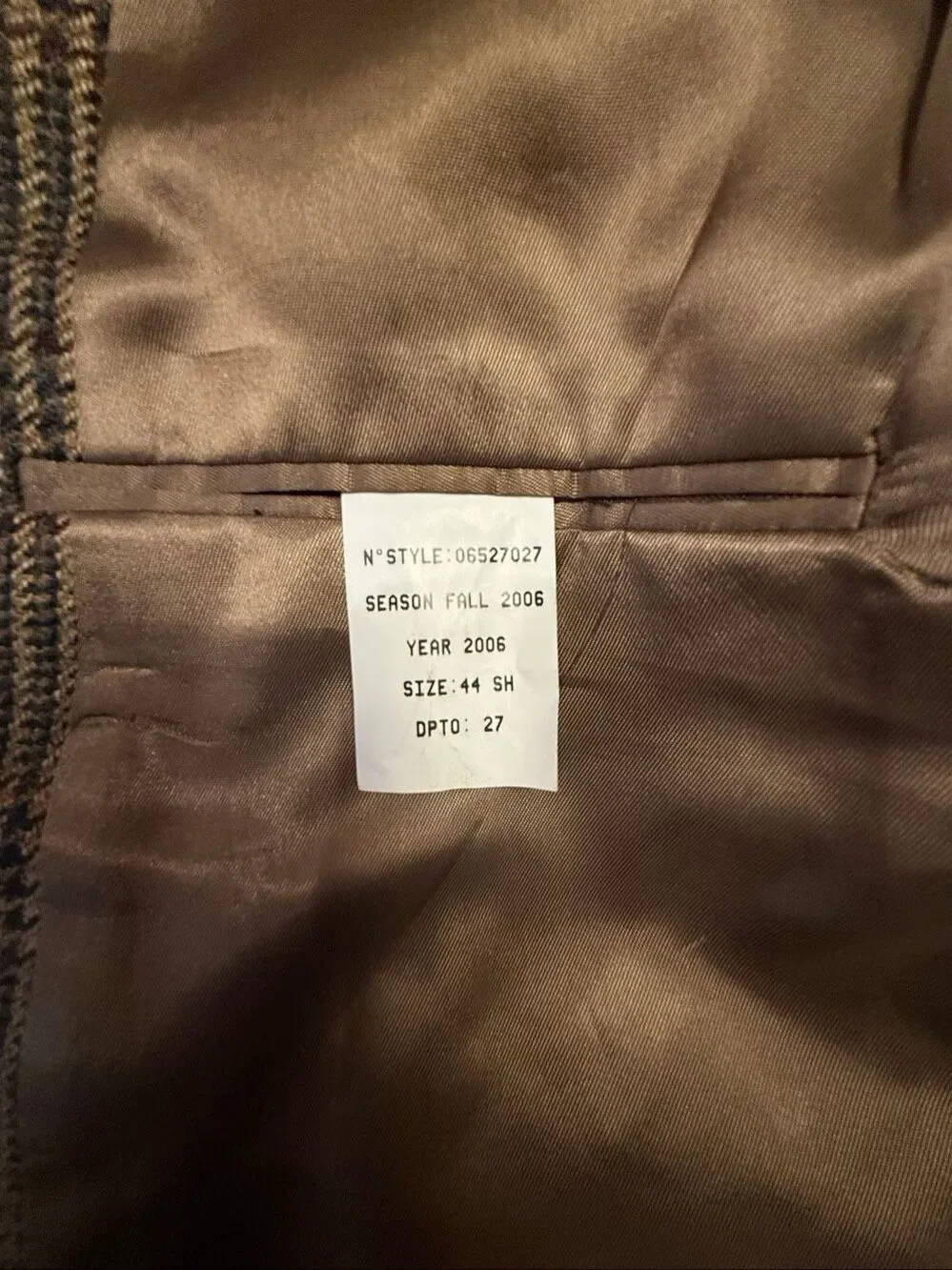 Brooks Brothers 346 Glen Plaid Spirt Coat Blazer 44S